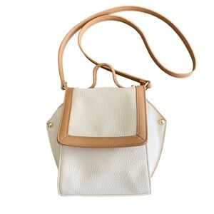 Olivia & Joy Small Ivory Crossbody Satchel Bag